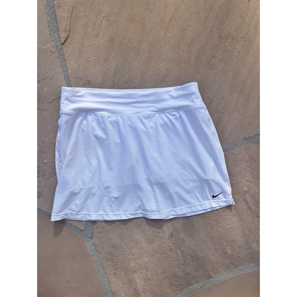 Nike Authentic Women Dri-fit White Stretchy Skort M AG